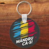Porte-clés Mandru ca-s roman - drapeau (Recto)