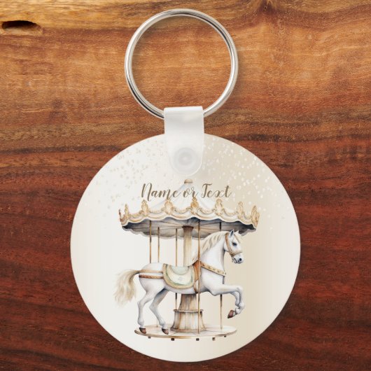 Porte-clés Manège Cirque Foire Beau Joli (Verso)