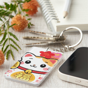 Porte-clés Maneki Kawaii Japonais