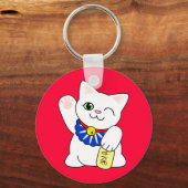 Porte-clés Maneki Neko Chat Lucky (Recto)