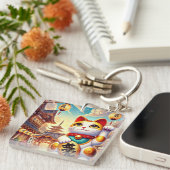 Porte-clés Maneki Neko Design (Devant Droit)