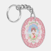 Porte-clés Maneki Neko Lucky Luna Round (Devant gauche)