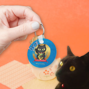 Porte-clés Maneki Neko Lucky Poilue Round