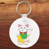 Porte-clés Maneki Neko ou Chat qui Invite (Recto)