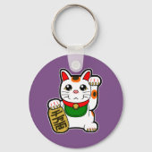 Porte-clés Maneki Neko : Un Porte - clé japonais chanceux (Recto)