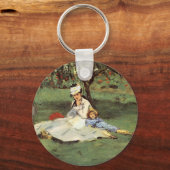 Porte-clés Manet Impressionniste Français Famille Jardin Pein (Recto)