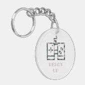 Porte-clés Manette de jeu camouflage rose prête à jouer pour  (Devant gauche)