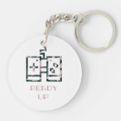 Porte-clés Manette de jeu camouflage rose prête à jouer pour  (Dos)