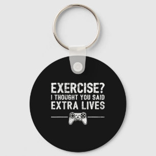 Porte-clés Manette de jeu vidéo drôle Extra Lives Jeu rétro
