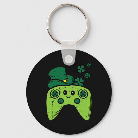 Porte-clés Manette de jeu vidéo irlandaise Saint-Patrick Game (Recto)