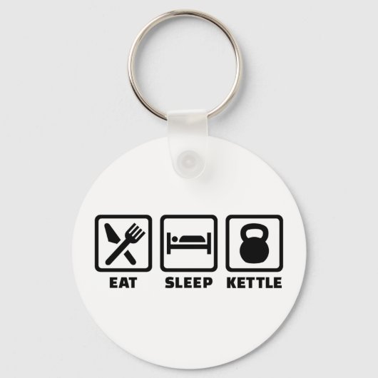 Porte-clés Mange dormir Kettlebell (Recto)