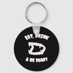 Porte-clés Manger Boire Être Effrayant Style Vampire Minimali