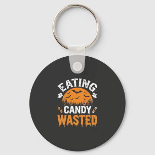 Porte-clés Manger des bonbons gaspillé Halloween Design_1