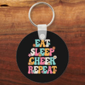 Porte-clés Manger Dormir Acclamer Répéter Cheerleader Cheerle (Recto)