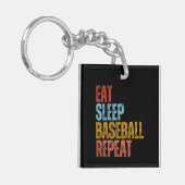 PORTE-CLÉS MANGER DORMIR BASEBALL RÉPÉTER (Devant gauche)