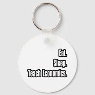 Porte-clés Manger.Dormir. Enseigner l'économie.