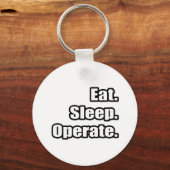 Porte-clés Manger. Dormir. Fonctionne. (Recto)