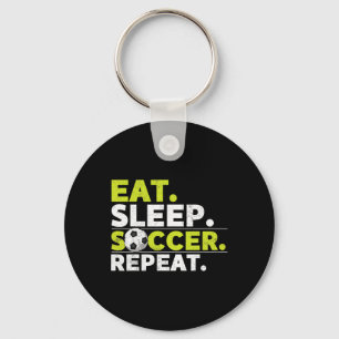Porte-clés Manger Dormir Football Répéter Joueur de Football