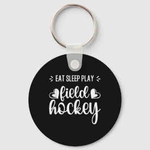 Porte-clés Manger Dormir Hockey sur Gazon Répéter Filles Joue