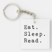Porte-clés Manger. Dormir. Lire. (Devant)