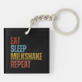 PORTE-CLÉS MANGER DORMIR MILKSHAKE RÉPÉTER (Dos)