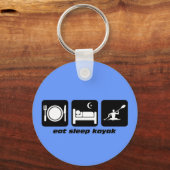 Porte-clés manger le kayak de sommeil (Recto)