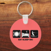 Porte-clés manger l'eau du sommeil ski (Recto)