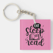 Porte-clés Manger Lire le livre de sommeil Lover (Devant)