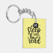 Porte-clés Manger Lire le livre de sommeil Lover (Devant gauche)