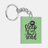 Porte-clés Manger Lire le livre de sommeil Lover (Devant gauche)