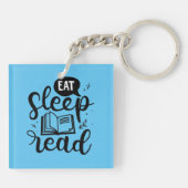 Porte-clés Manger Lire le livre de sommeil Lover (Dos)