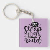 Porte-clés Manger Lire le livre de sommeil Lover (Devant)