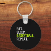 Porte-clés Manger Sleep Bysketbyll Répéter Lecteur Fun Cool L (Recto)
