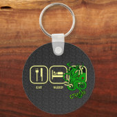 Porte-clés Manger - Sommeil - Clavier Cthulhu (Recto)