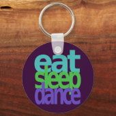 Porte-clés manger sommeil danse (Recto)