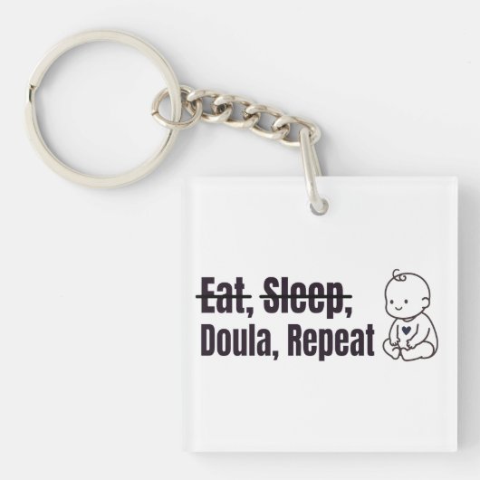 Porte-clés Manger Sommeil Doula (Devant)
