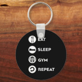 PORTE-CLÉS MANGER SOMMEIL GYM RÉPÉTER (Recto)