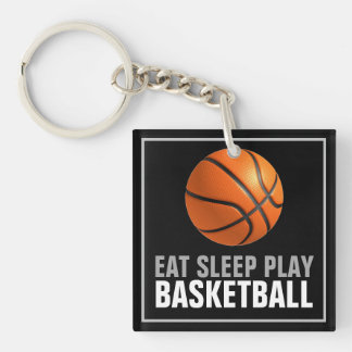 Porte-clés Manger Sommeil Jouer Basket-Ball Artwork Motivatio
