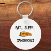 Porte-clés Mangez des SANDWICHS (Recto)
