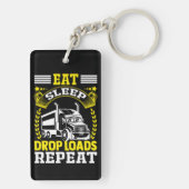 Porte-clés Mangez, Dormez, Charges de gouttes Conducteur de c (Dos)