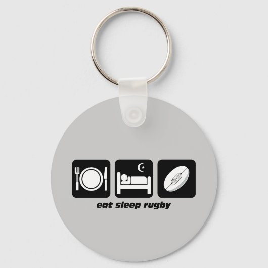 Porte-clés mangez du rugby (Recto)