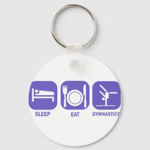 PORTE-CLÉS MANGEZ LA GYMNASTIQUE DE SOMMEIL