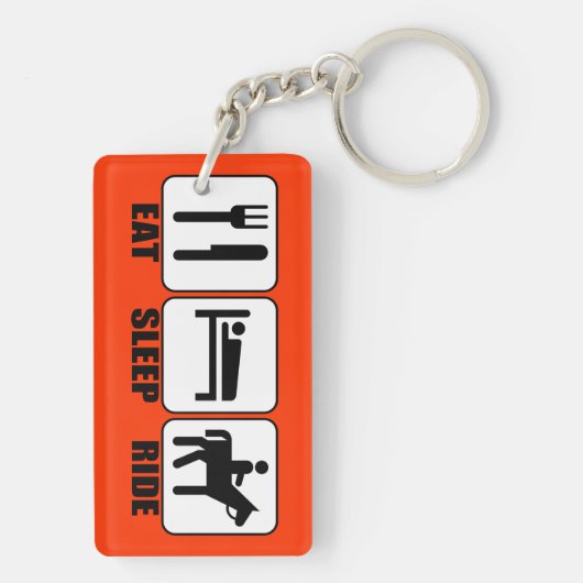 Porte-clés Mangez la marche du sommeil (un cheval) N'importe (Dos)