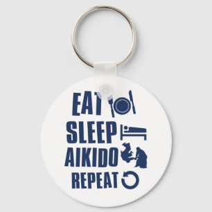 Porte-clés Mangez l'Aikido de sommeil