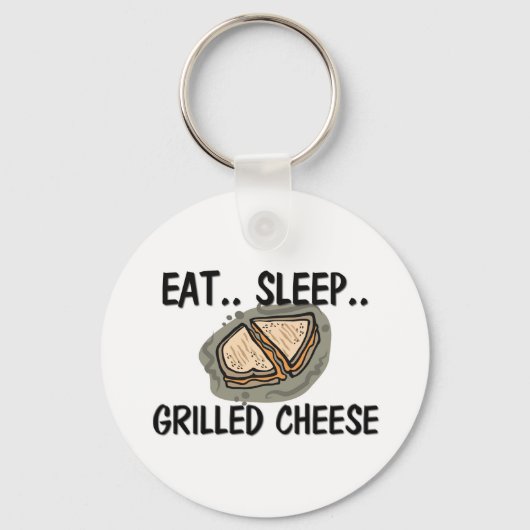Porte-clés Mangez le FROMAGE GRILLÉ du sommeil (Recto)