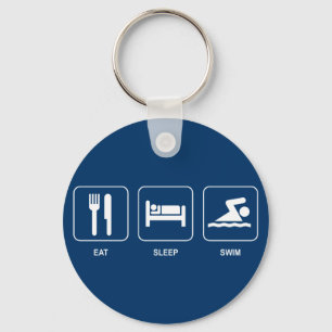 Porte-clés Mangez le porte - clé de bain de sommeil