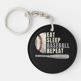 Porte-clés Mangez Sleep Baseball Répéter Funny Baseball Playe