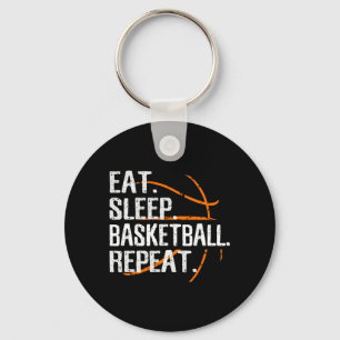 Porte-clés Mangez Sleep Basketball Répéter - Cadeau Pour Bask