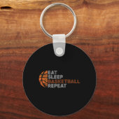 Porte-clés Mangez Sleep Basketball Répéter Pour Hommes Femmes (Recto)