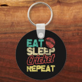 Porte-clés Mangez Sleep Cricket Repeat - Cricketer Tsman Tsma (Recto)